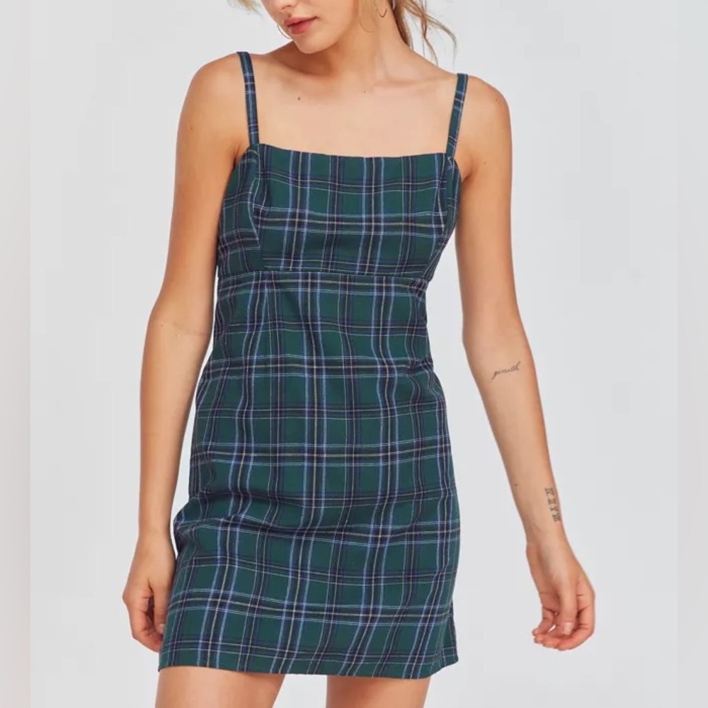 Urban outfitters plaid mini dress